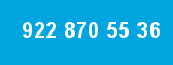 922 870 55 36 922 870 55 36